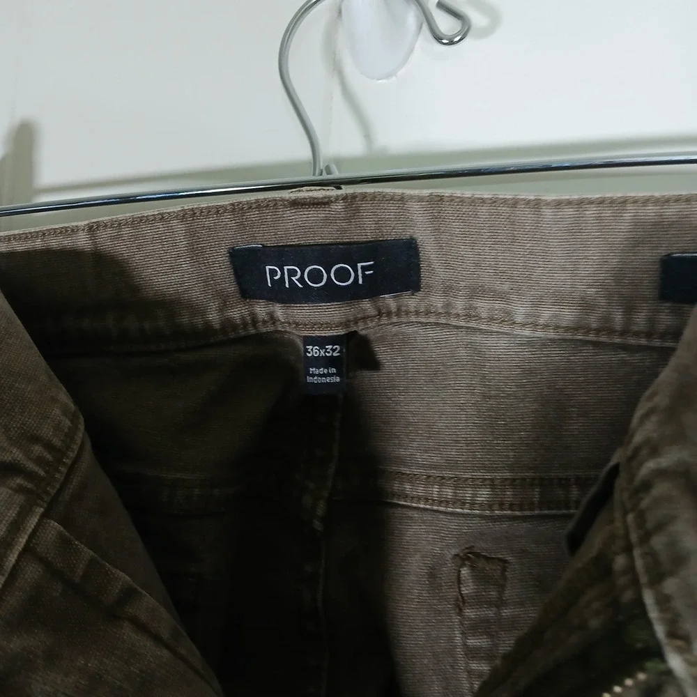 Proof Straight Leg Pants Mens 36x30 Brown Tan Stretch Nomad Trutemp 365
